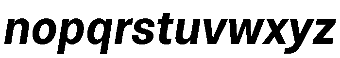 NTNeuss BoldItalic Font LOWERCASE