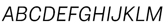 NTNeuss Italic Font UPPERCASE