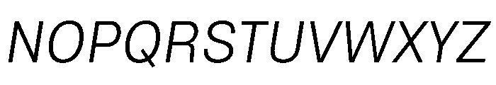 NTNeuss Italic Font UPPERCASE