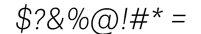 NTNeuss LightItalic Font OTHER CHARS