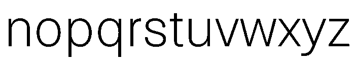 NTNeuss Light Font LOWERCASE