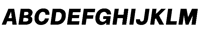 NTRappel BlackItalic Font UPPERCASE