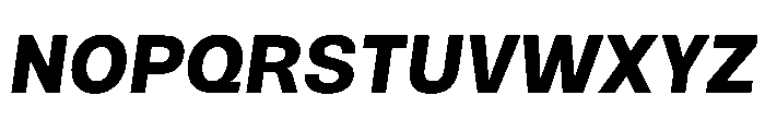 NTRappel BlackItalic Font UPPERCASE
