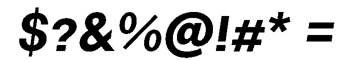 NTRappel BoldItalic Font OTHER CHARS
