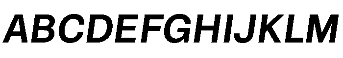 NTRappel BoldItalic Font UPPERCASE