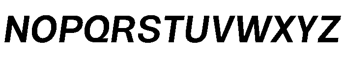 NTRappel BoldItalic Font UPPERCASE