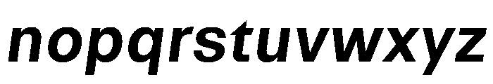 NTRappel BoldItalic Font LOWERCASE