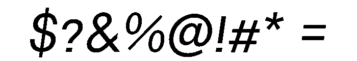 NTRappel Italic Font OTHER CHARS