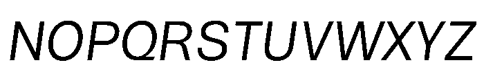 NTRappel Italic Font UPPERCASE