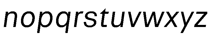 NTRappel Italic Font LOWERCASE