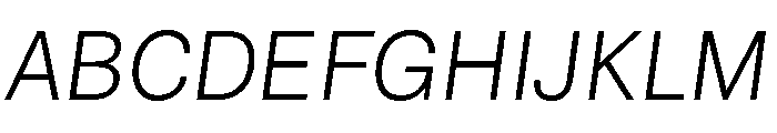 NTRappel LightItalic Font UPPERCASE