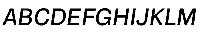 NTRappel MediumItalic Font UPPERCASE