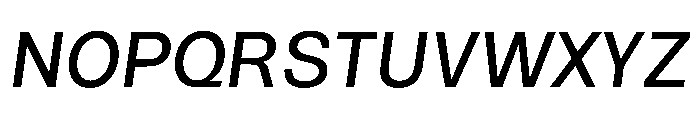 NTRappel MediumItalic Font UPPERCASE