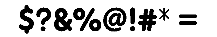 NTUmami Black Font OTHER CHARS
