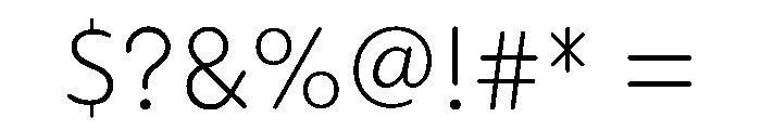 NTUmami Light Font OTHER CHARS