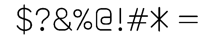 NTVoluma Light Font OTHER CHARS