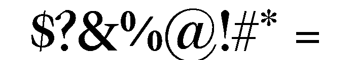NTZeu Bold Font OTHER CHARS
