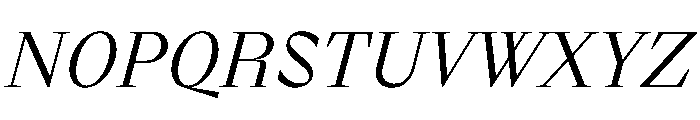 NTZeu Italic Font UPPERCASE