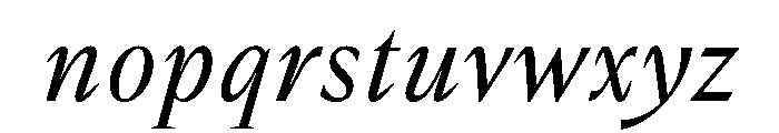 NTZeu Italic Font LOWERCASE