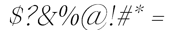 NTZeu LightItalic Font OTHER CHARS