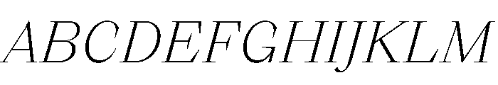 NTZeu LightItalic Font UPPERCASE