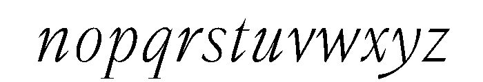 NTZeu LightItalic Font LOWERCASE