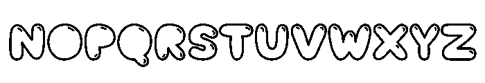 Nugget Soda Outline Shiny Font UPPERCASE