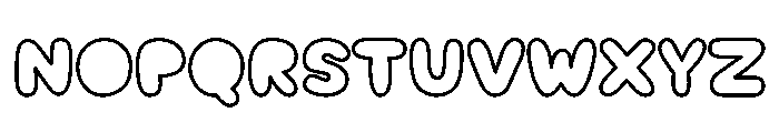 Nugget Soda Outline Font UPPERCASE