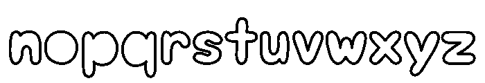 Nugget Soda Outline Font LOWERCASE