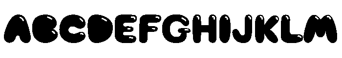 Nugget Soda Solid Shiny Font UPPERCASE