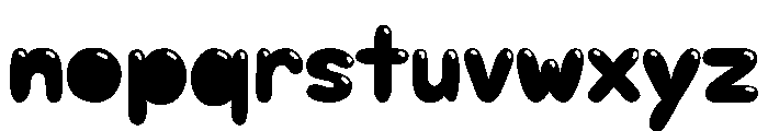 Nugget Soda Solid Shiny Font LOWERCASE