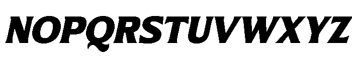 Nunda Dela Black Italic Font UPPERCASE