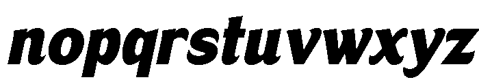 Nunda Dela Black Italic Font LOWERCASE