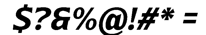Nunda Dela Bold Italic Font OTHER CHARS