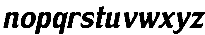 Nunda Dela Bold Italic Font LOWERCASE