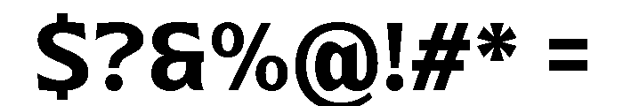 Nunda Dela Bold Font OTHER CHARS