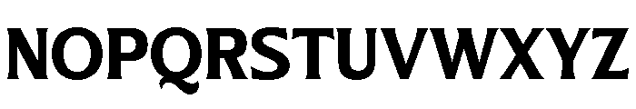 Nunda Dela Bold Font UPPERCASE