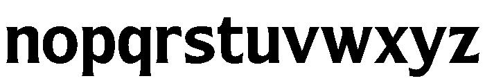 Nunda Dela Bold Font LOWERCASE