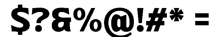 Nunda Dela ExtraBold Font OTHER CHARS