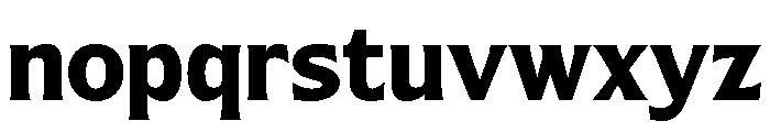 Nunda Dela ExtraBold Font LOWERCASE