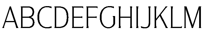 Nunda Dela ExtraLight Font UPPERCASE