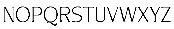Nunda Dela ExtraLight Font UPPERCASE