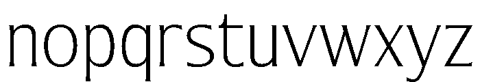 Nunda Dela ExtraLight Font LOWERCASE