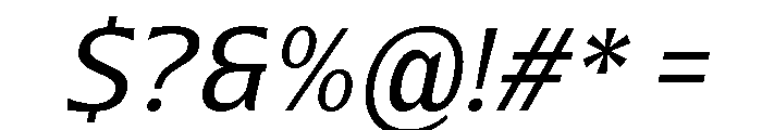 Nunda Dela Italic Font OTHER CHARS