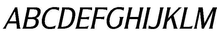 Nunda Dela Italic Font UPPERCASE
