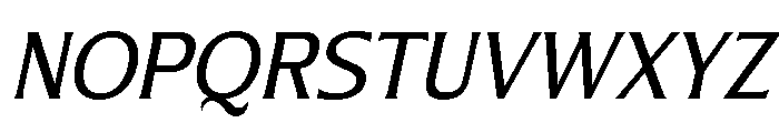 Nunda Dela Italic Font UPPERCASE
