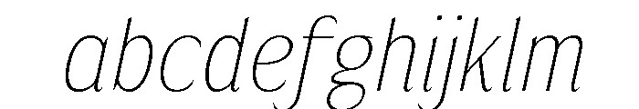 Nunda Dela Thin Italic FONT