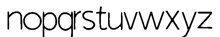 Nunito Font LOWERCASE