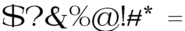 Nurell Expanded Font OTHER CHARS