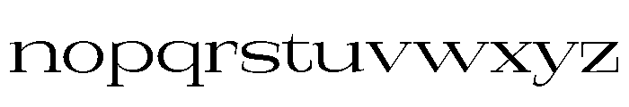 Nurell Expanded Font LOWERCASE